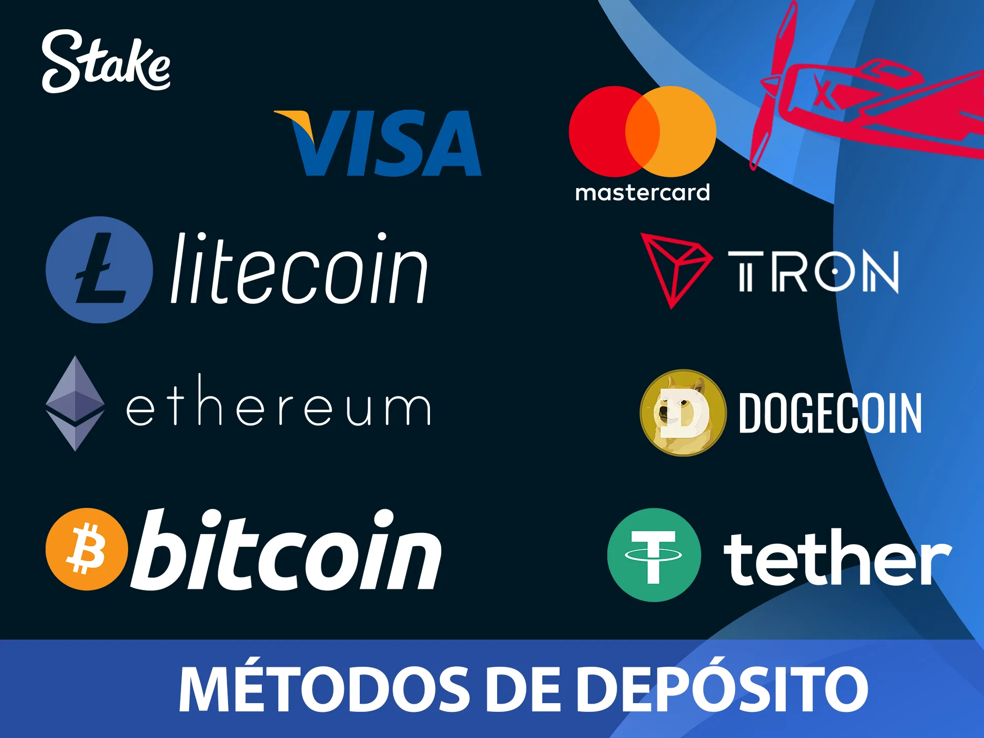 Elegí tu método de pago preferido en el sitio oficial Stake.