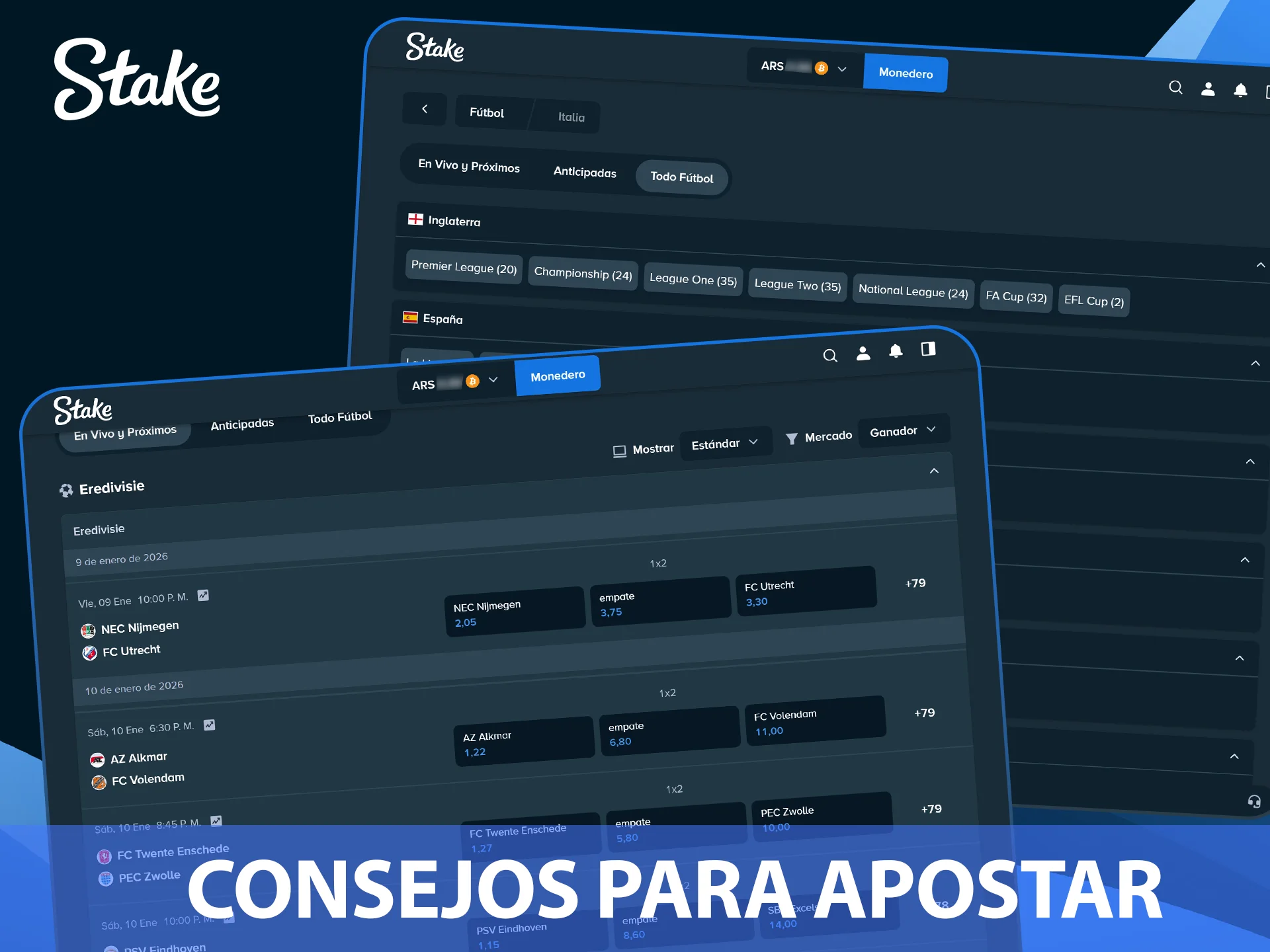 Aprendé estrategias para ganar al fútbol en el sitio Stake Argentina.