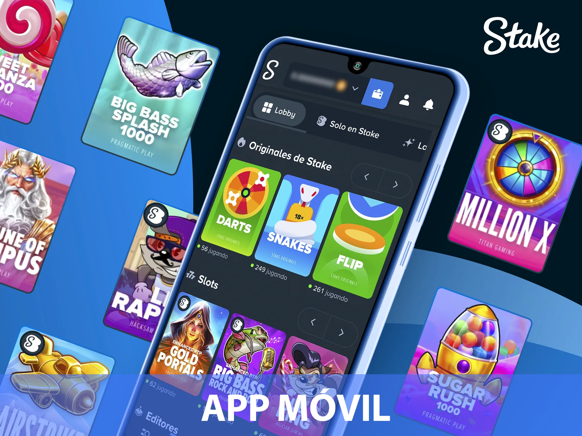 Descargá la aplicación para jugar tragamonedas en el sitio oficial Stake.