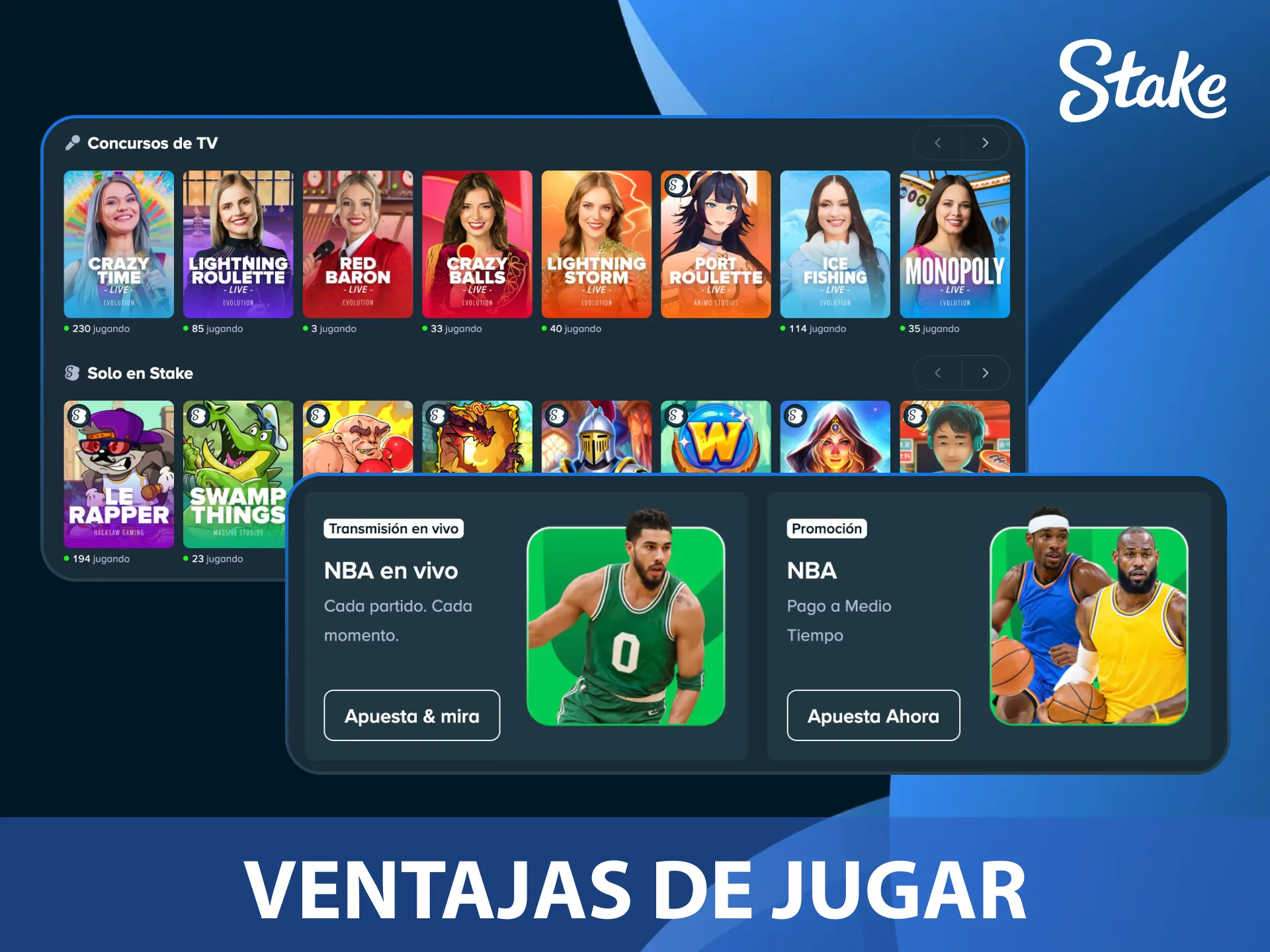 Disfruta de las múltiples ventajas de jugar en Stake dentro del mercado de Argentina.