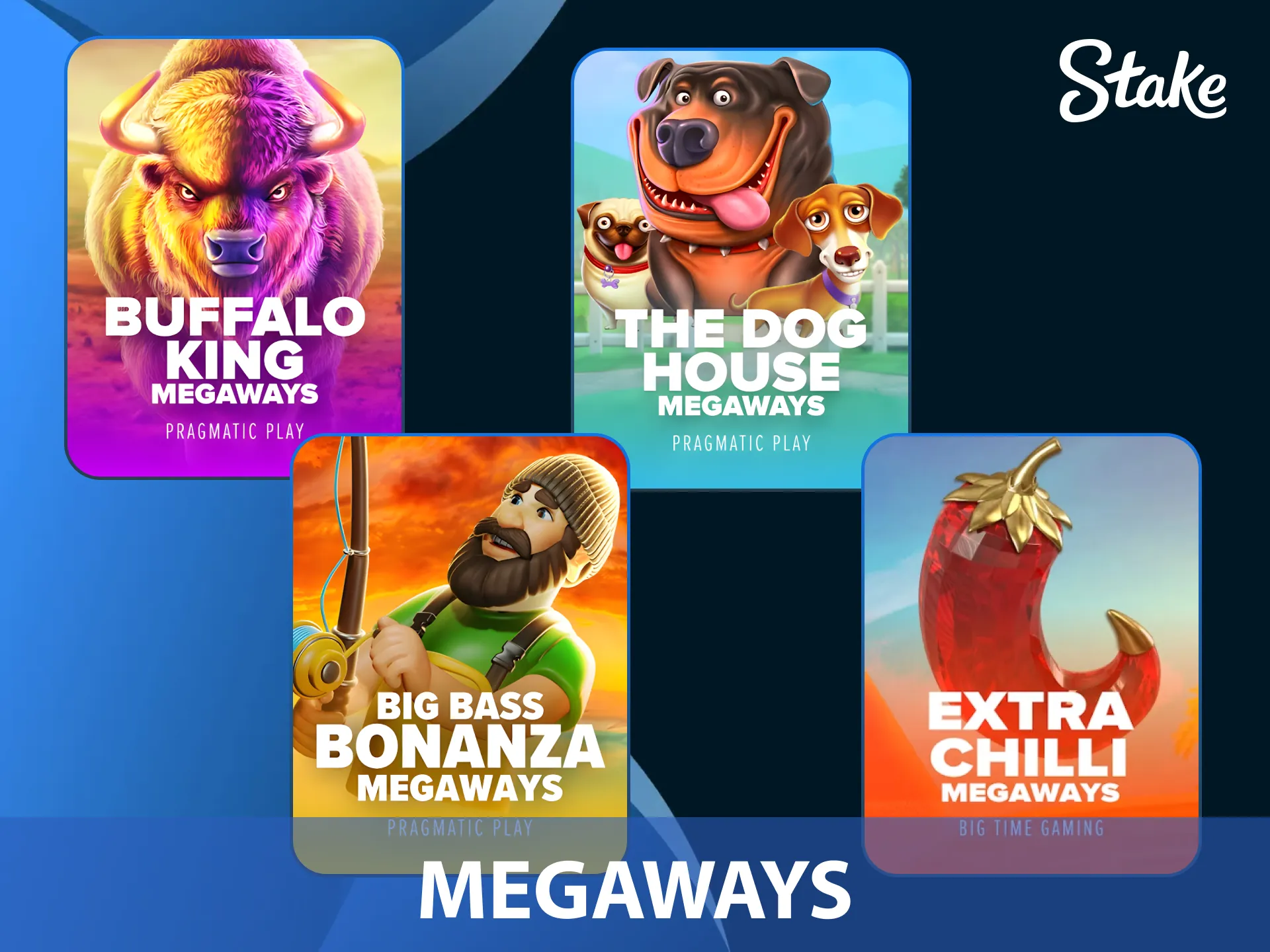 Descubre miles de formas de ganar en las slots Megaways de Stake Argentina.